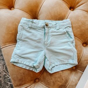 Janie & Jack 2T Linen Short in Frost Bite